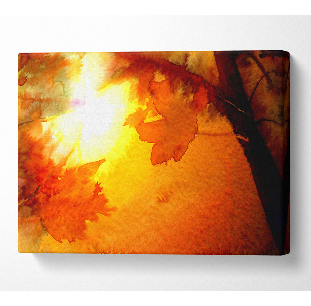 Orange Autumn - Kunstdrucke auf Leinwand - Wrapped Canvas