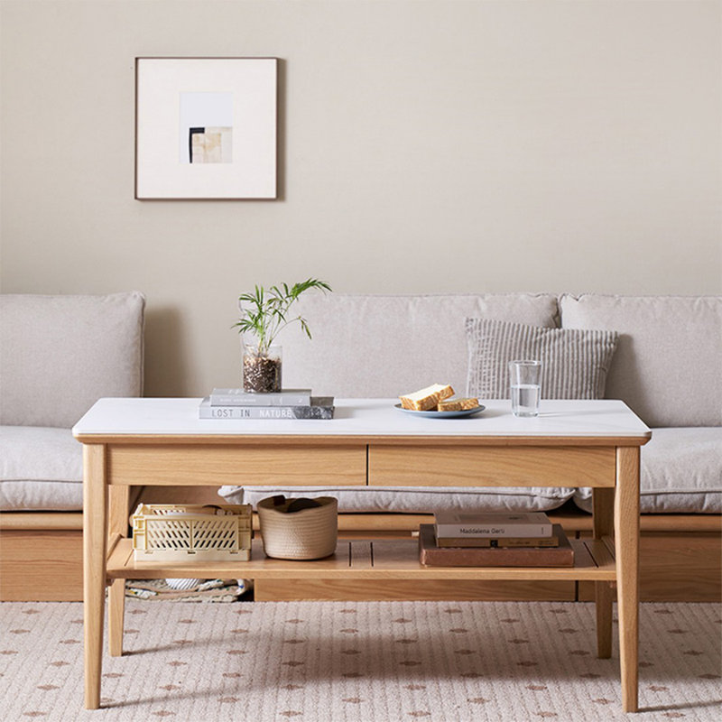 Table basse Burlywood, H 23,62 po x L 39,37 po x l 21,65 po