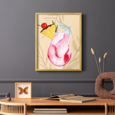 Tropical Cocktail II Framed Print - Solid Wood