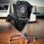Fractal 3D noir tourbillon - coussin imprimé abstrait-31246465-31246469