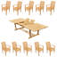 Mas Outdoor Teak Dining Set-1125430390