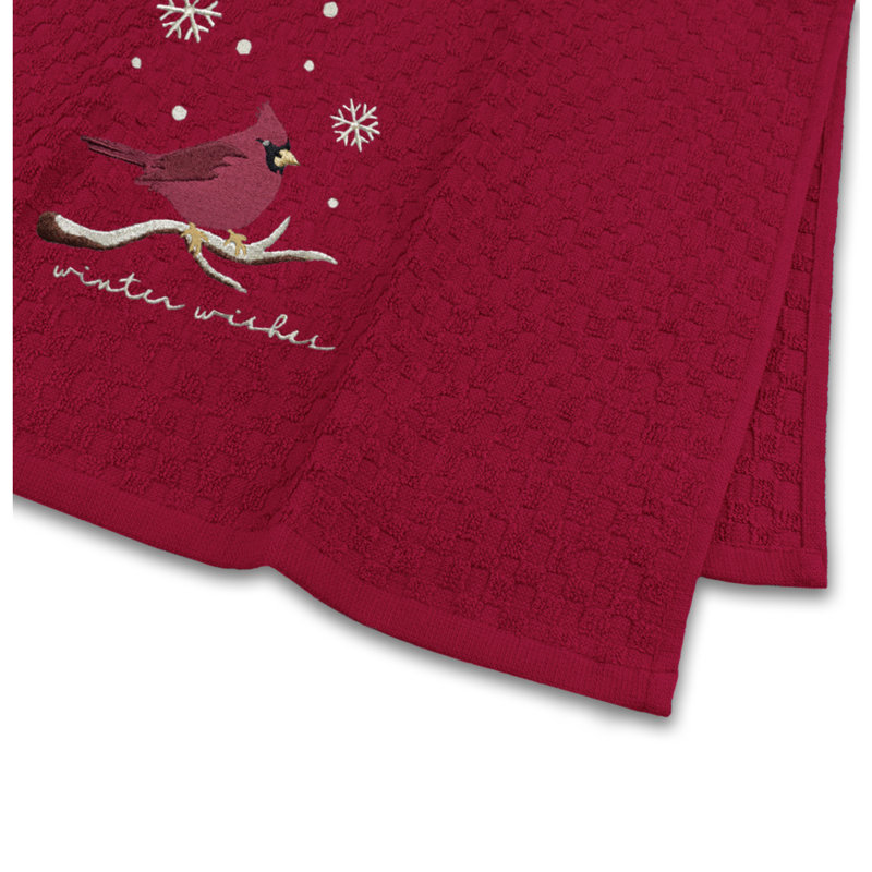 Cotton Tea Towel Kitchen Towel, Red