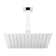 Signature Hardware 10" Modern Square Rainfall Shower Head with 4" Square Ceiling Mount Arm 2.5 gpm
