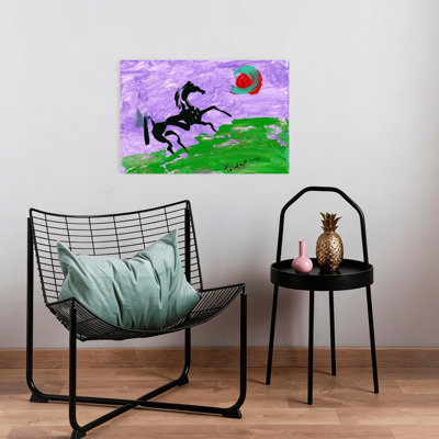 Abstrait cheval mauve abstrait, art dramatique, paysage, cheval