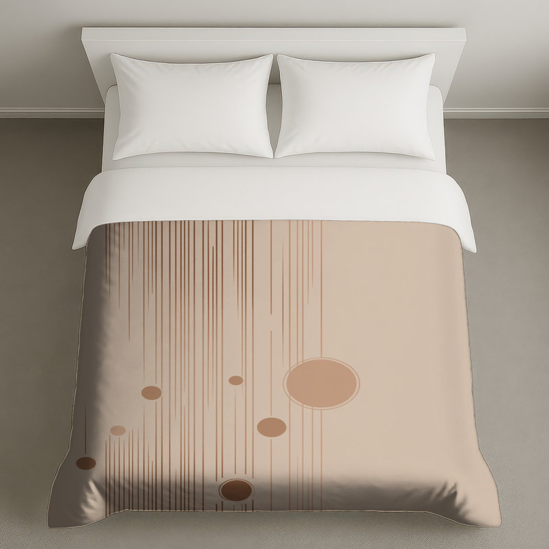 Housse de couette à motif abstrait, Grand lit