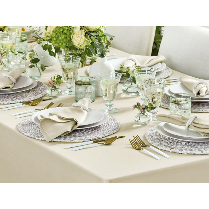 Fete - 100% Pure Linen Table Throw, Birch