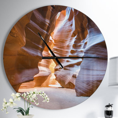 Horloge murale moderne Antelope Canyon Glow