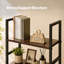 141.5 cm H x 100 cm W Iron Bookcase