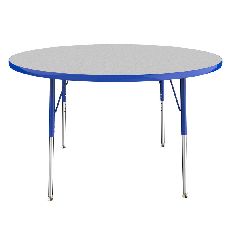 Table d'activité circulaire réglable 48 po Contour, Grey/Blue