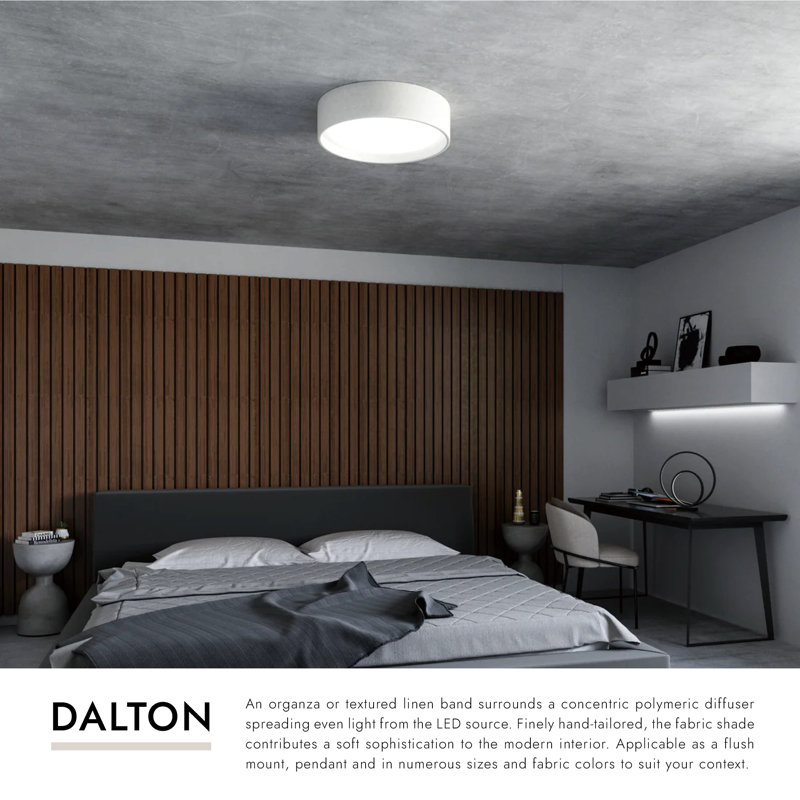 Dalton 1 - Light LED Flush Mount, 5.25" H x 20" W x 20" D