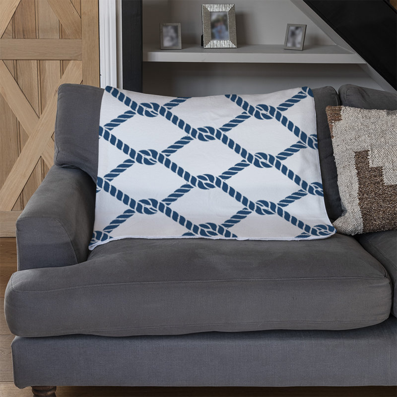 Quackenbush Quilted Throw Blanket, Navy