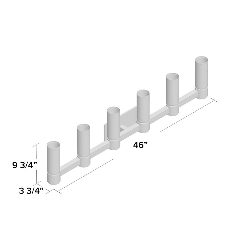 Baleria 6 - Light Dimmable Vanity Light, Polished Nickel