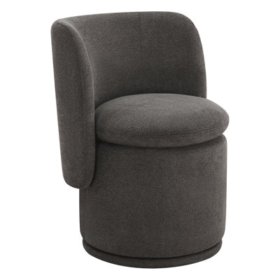 Adrielle Swivel Linen Dining Chair