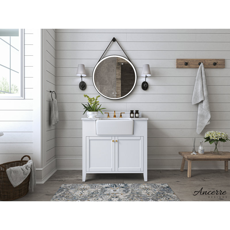 Adeline 36'' W Single Vanity, White