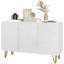 Modern Sideboard, Rectangular Buffet Table White