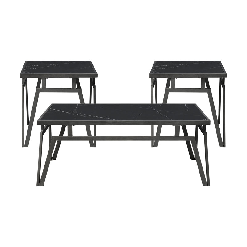 Ensemble de tables d'appoint 3 pièces Modern Modern