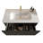 36" Floating Bathroom Vanity - Striped Brushed Black Oak, Ceramic Sink, Pre-Assembled Modern Functional Addition-106246736-106246737
