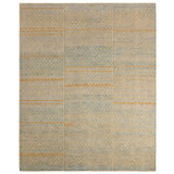 Jaipur Living Kylen BEZ08 Handknot Trellis Blue/Tan Area Rug (12'X15')
