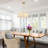 4-Light Modern Capiz Shell Chandelier Dia 20 Inches