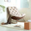 Chaise berçante moderne rembourrée
