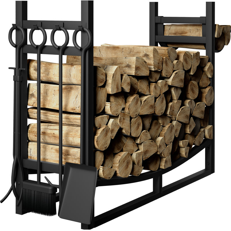Hermond 12.9'' W Metal Log Rack