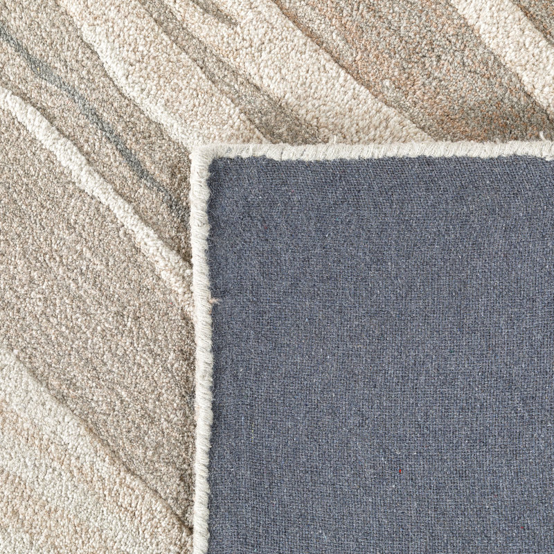 Alcove Rug: Modernist Hand Tufted Rug in Natural/Multi, Rectange 7'6" x 9'6"
