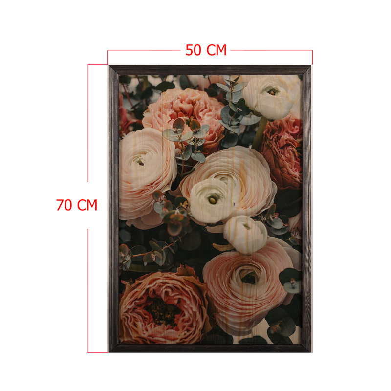 Anonymous - Single Picture Frame Painting on Wood, 70cm H x 50cm W x 1.5cm D