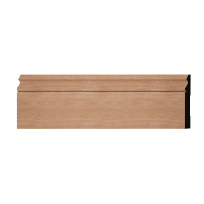 Moulure de base à teinture pour bois franc massif de l 5 1/4 po x L 5 1/4 po x P2,72 po.
