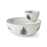 Christmas Tree TIERED CHIP AND DIP 10"