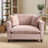 Chenille Upholstered Accent Chair-1444917706