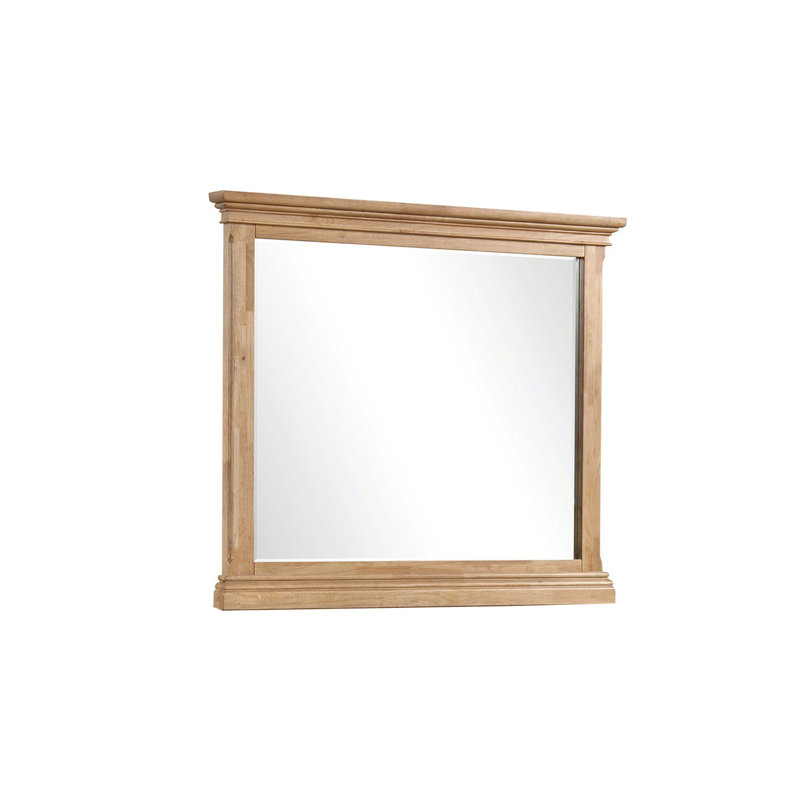 Miroir de ferme 44,4 po, chêne naturel