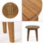 Table d'appoint d'extérieur en bois d'acacia 16 po-1510306089