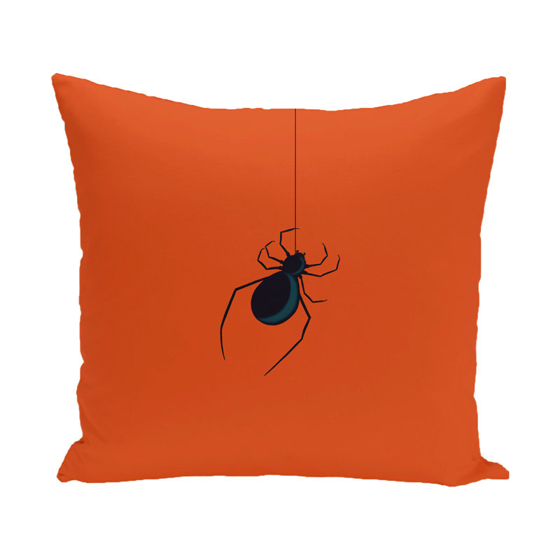 Eeek ! housse de coussin à imprimé fêtes/insert, 18 po x 18 po, Orange
