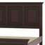 Base de lit en bois de pin traditionnel de style champêtre et traditionnel