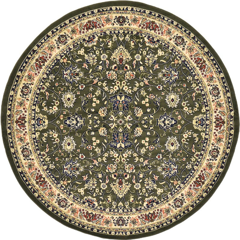 Zayandeh Oriental Indoor Rug, Round 8'