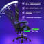 HOFFREE Fauteuil de jeu avec lumières DEL RVB et massage Fauteuil de jeu vidéo avec repose-pieds Fauteuil d'ordinateur inclinable ergonomique à haut dossier-1706982905