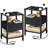3-Tier Nightstand with Charging Station & USB Ports(Set of 2)