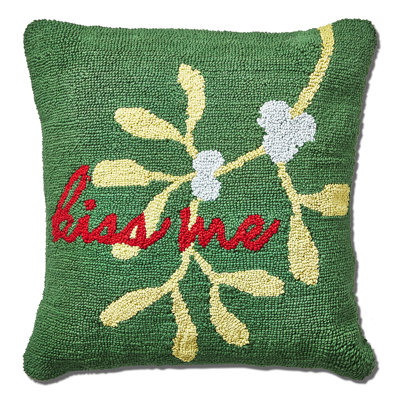 Kiss Me Mistletoe Pillow