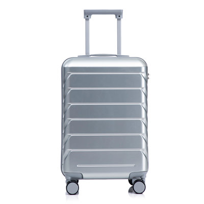 20 Inch ABS Hard Shell Travel Checked Luggage - Scratch Resistant Surface Four Multi-Directional Wheels,  With Combination Lock