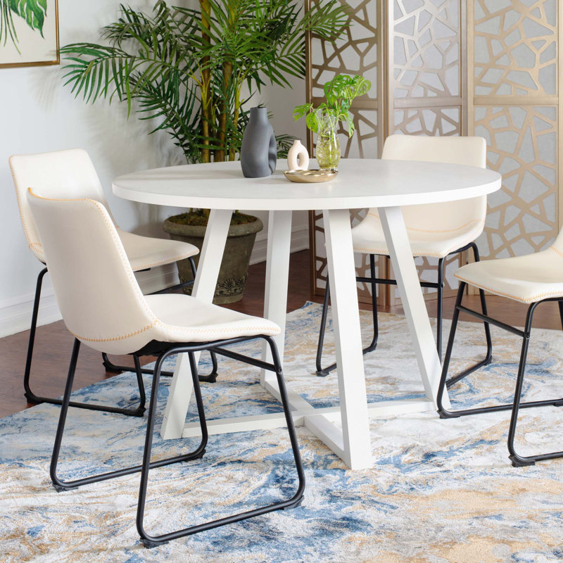 5-Piece Round Dining Set, Beige