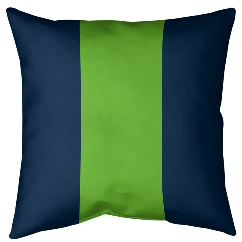 Coussin décoratif d'intérieur/d'extérieur, 20 po x 20 po, Bleu / gris