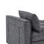 Canapé-lit convertible en polyester capitonné l 22,5 po x P 53 po x H 31,1 po Sienna