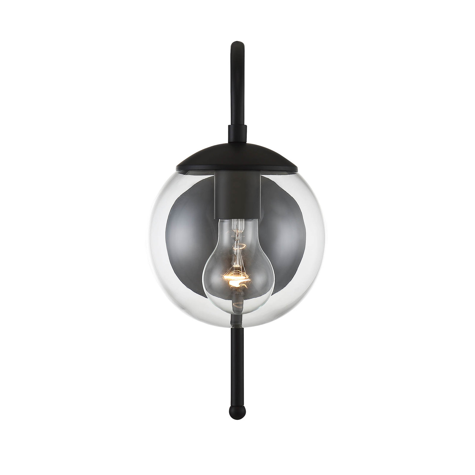 Elba Outdoor Wall Lantern, Matte Black