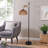 Varkins 1-Light Tall Standing Lamp with Rattan Lampshade
