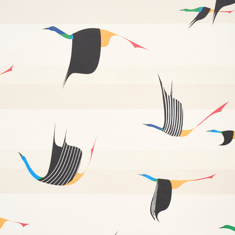 Papier peint Schumacher x Peg Norriss Flying West