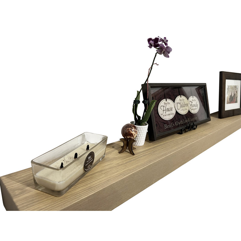 Anniek Fireplace Shelf Mantel, 78", Natural
