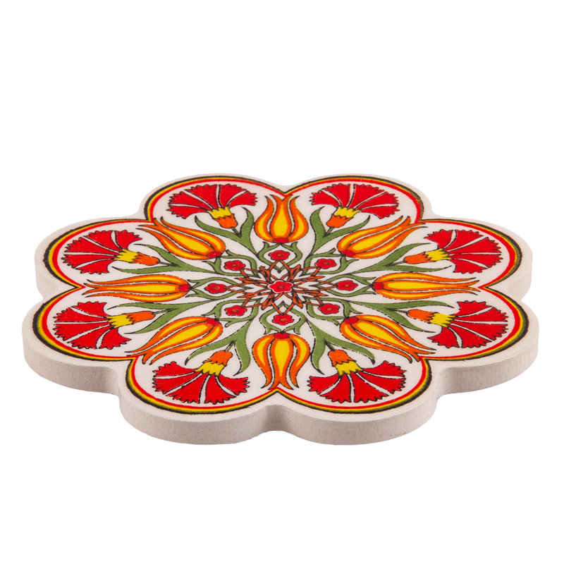 Ensemble de sous-verres en céramique Vintage