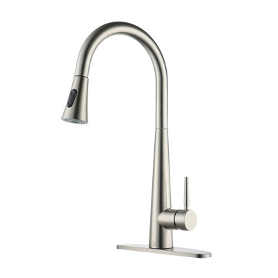 CASAINC 1.8 GPM Single-Handle Pull-Down Kitchen Faucet Single Hole Faucet -  CA-D3413-BN