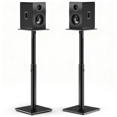 Speaker Stands, Height Adjustable Set Of 2