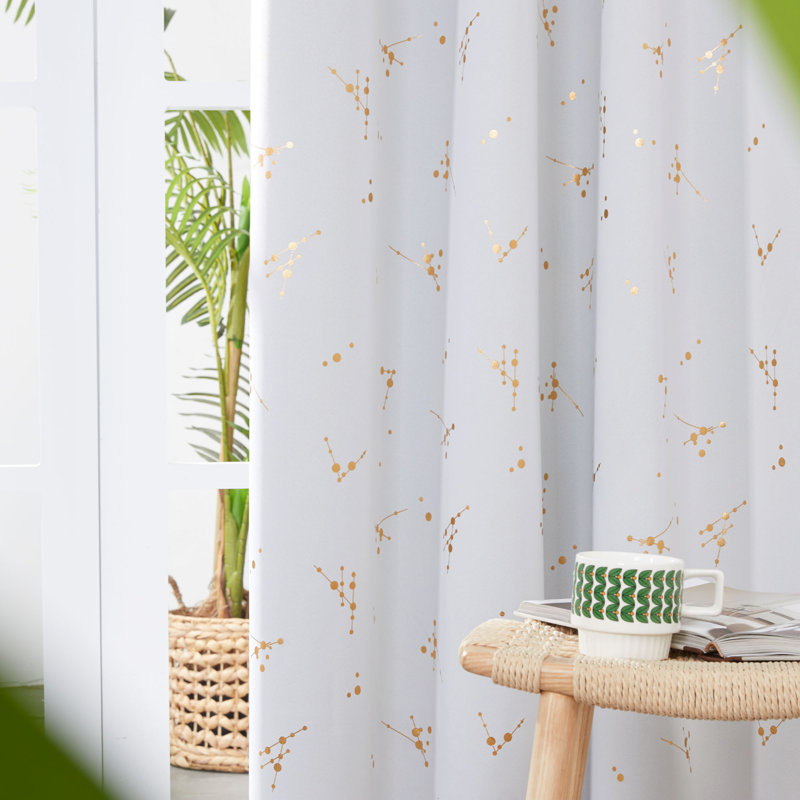 Makvala Room Darkening Curtain Pair, 42" W x 84" L, Off White